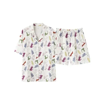 XIAFENYAN Pajama Set Women's Apricot