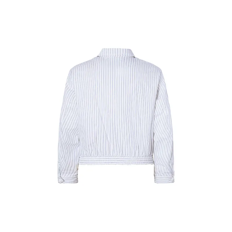 ROCAWEAR Jackets & Coats Unisex White Blue Stripes-1