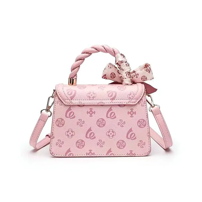 Pivsnu Synthetic Leather Handbag Crossbody Bag Shoulder Bag Women's Pink-3
