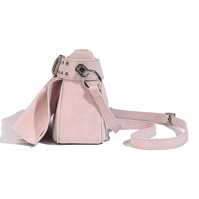 Vigno Synthetic Leather Shoulder Bag Crossbody Bag Regular Women's Light Pink/Light Blue/Ecru/Black-2