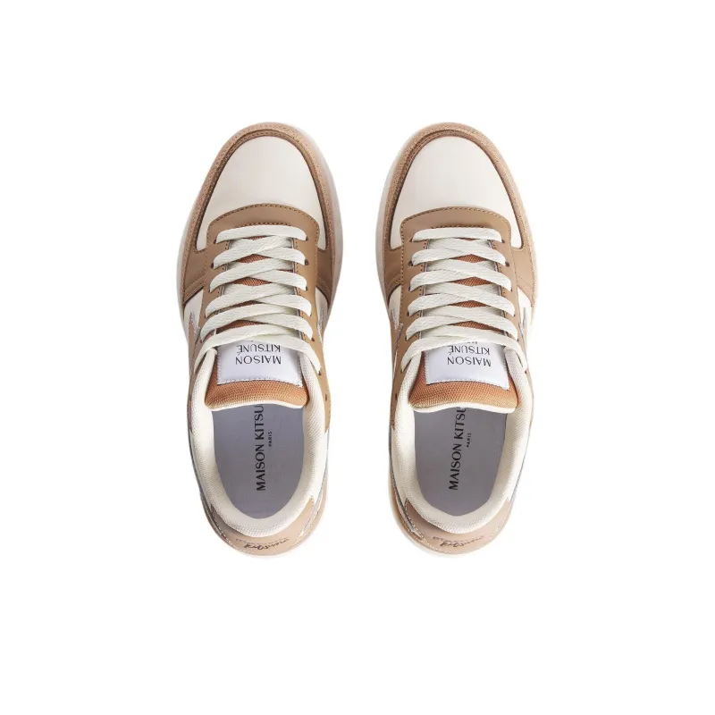Maison Kitsune Chiru Low Top Skateboard Shoes Men's Latte-3