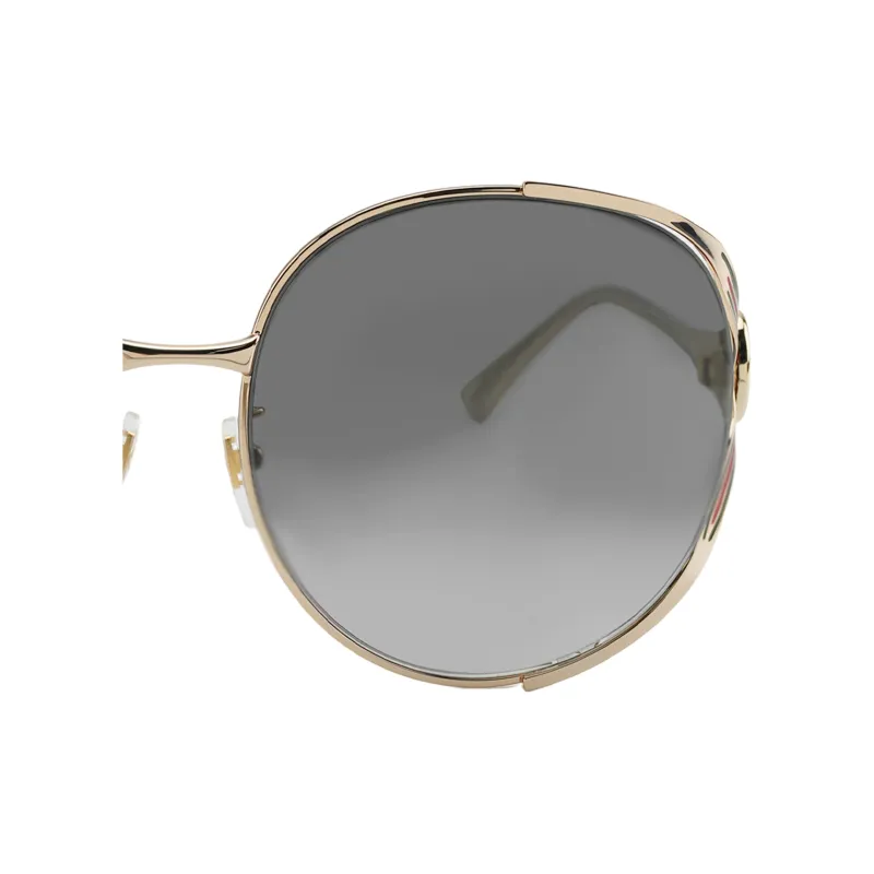 GUCCI Subject To Official Website Irregular Shape Sunglasses Women's Green-3