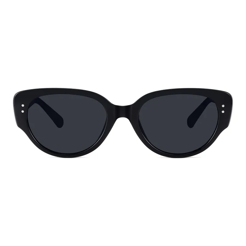 PULAIS Plate Frame TR/Memory Plastic Cat Eye Sunglasses Unisex-15