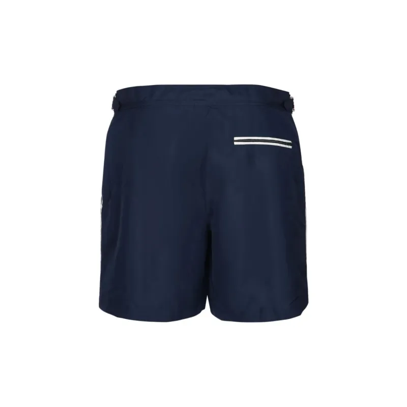 Brunello Cucinelli Logo Embroidered Buttoned Swim Shorts-1