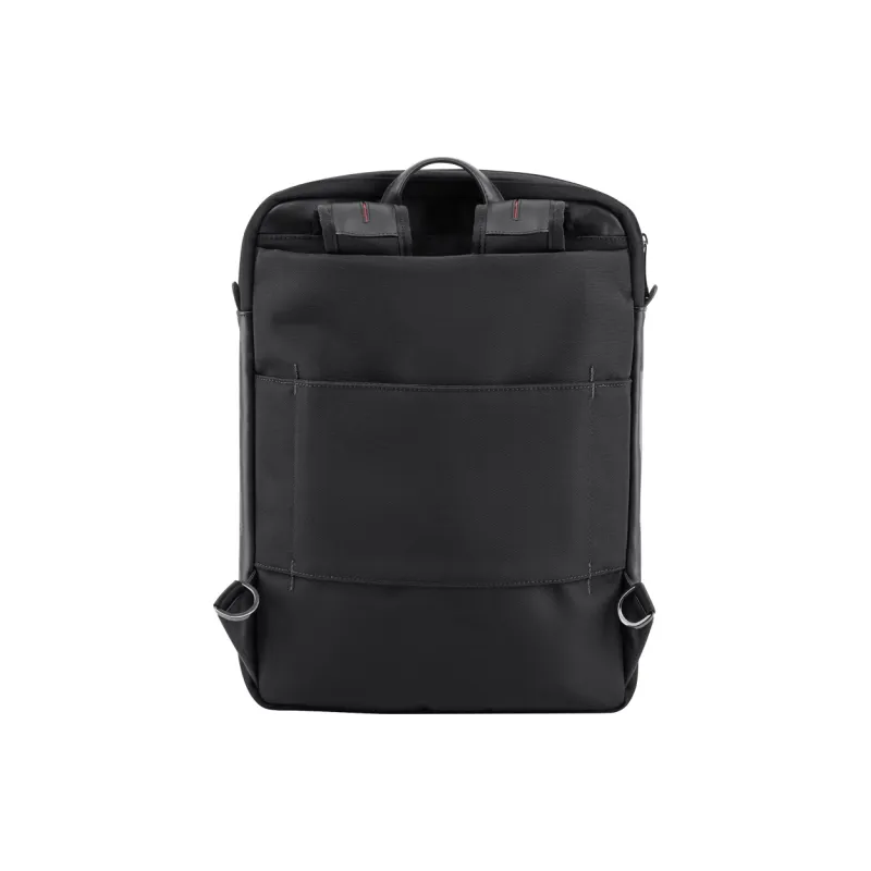 ECHOLAC Fabric Backpack Medium Size Men's Black-3