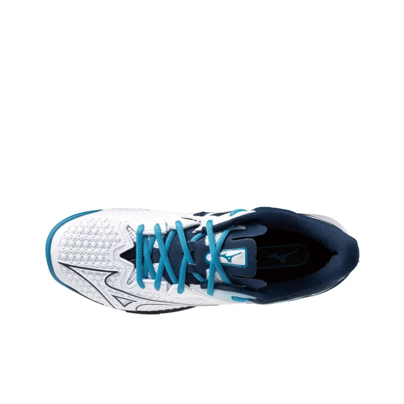 Mizuno Wave Exceed Tour 6 Low Top Tennis Shoes Unisex Blue White-2