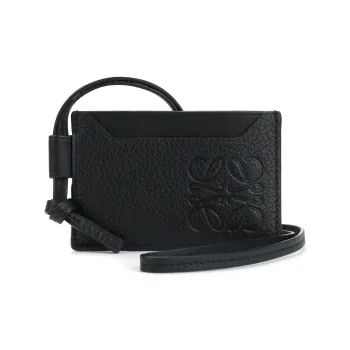 LOEWE Cow Leather Necklaces Men's Black