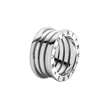 BVLGARI 18K White Gold Rings Unisex Silver