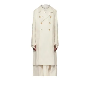 RICK OWENS/RO Coats Men's White