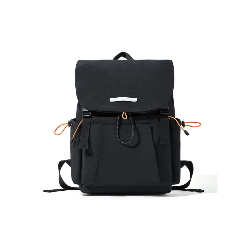 BOSTANTEN Fabric Backpack Unisex Black/Green-1