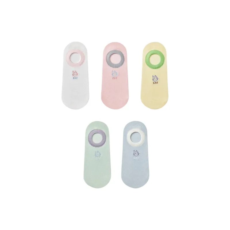 Temooues No Show Socks Women's Combo Set-11