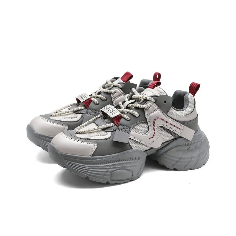 D FUSE SCANDINAVIA Anti Slip And Wear Resistant Lightweight Low Top Chunky Sneakers Women's-0