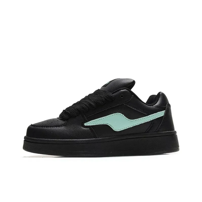 Medd Anti-Slip And Wear-Resistant Height Increasing Low-Top Skateboard Shoes Women's White-5