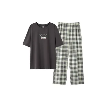 WANANNI Pajama Set Unisex Dark Gray