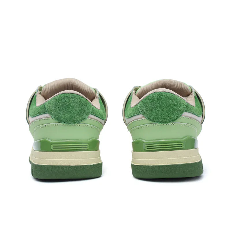 ESTEE GEEA Coverage Anti-Slip And Wear-Resistant Lightweight Height Increasing Low-Top Skateboard Shoes Unisex Green-3