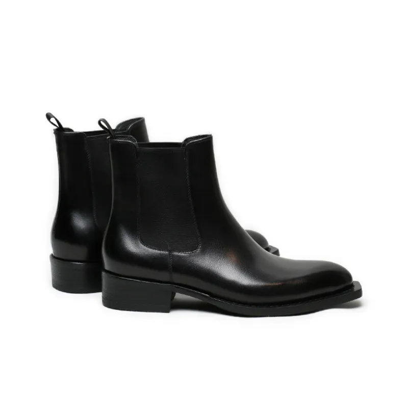 SAINTNJORD Short Chelsea Boots Men's Black-4