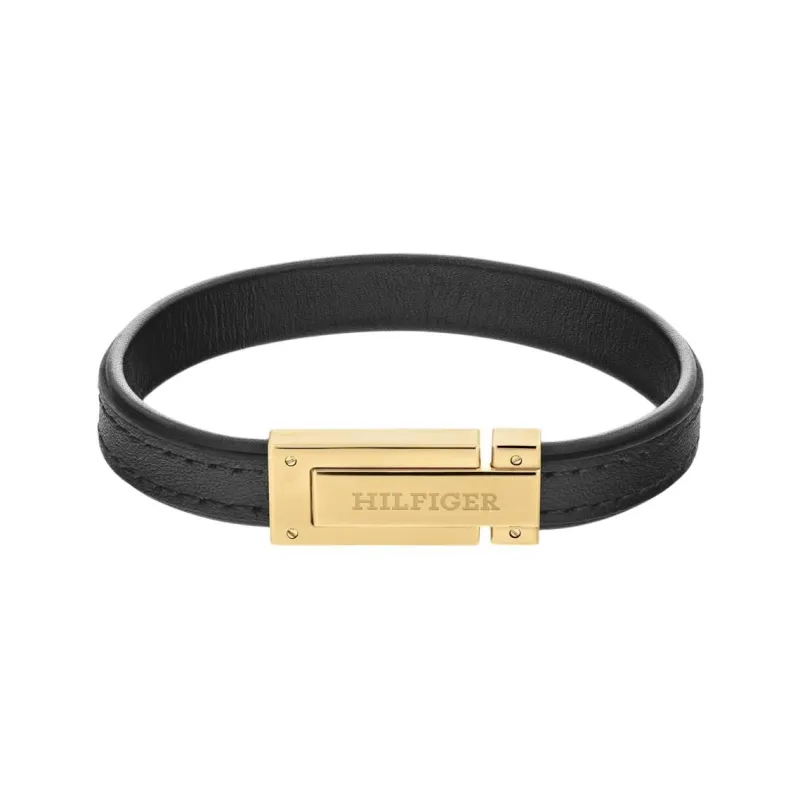 Tommy Hilfiger Steel Bangles Men's Black-0