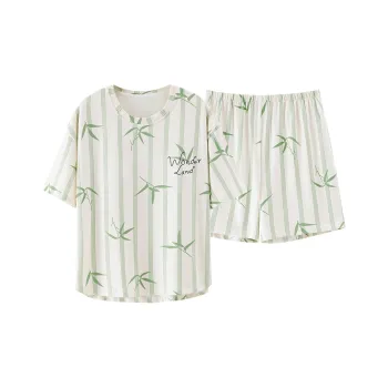 BONAS Pajama Set Women's Light Green