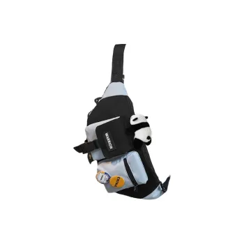 Warrior Nylon Sling Bag Regular Unisex Black Blue