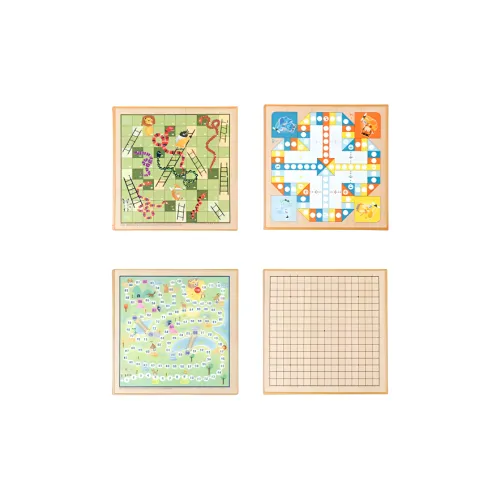 Lezhi By Me Educational Toy Gomoku Checkers Multifunctional Animal Game Board Double Sided Educational Game Board Games