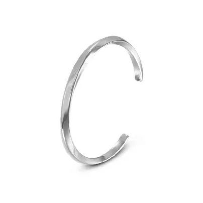 LuluCanaan Titanium Steel Bangles Unisex-4