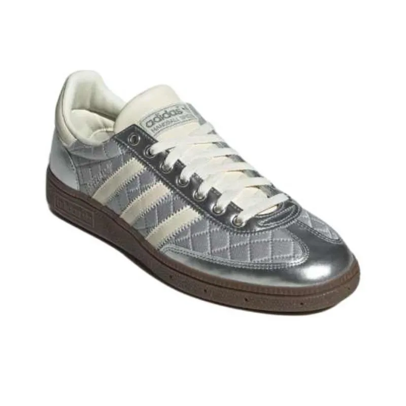 Adidas Handball Spezial Silver Metallic Cream White Gum Women's-2