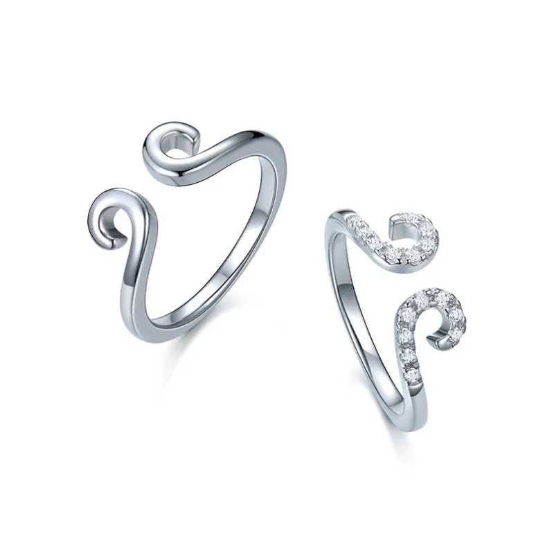 CENTURY&KINDLE S925 Silver Rings Unisex-15