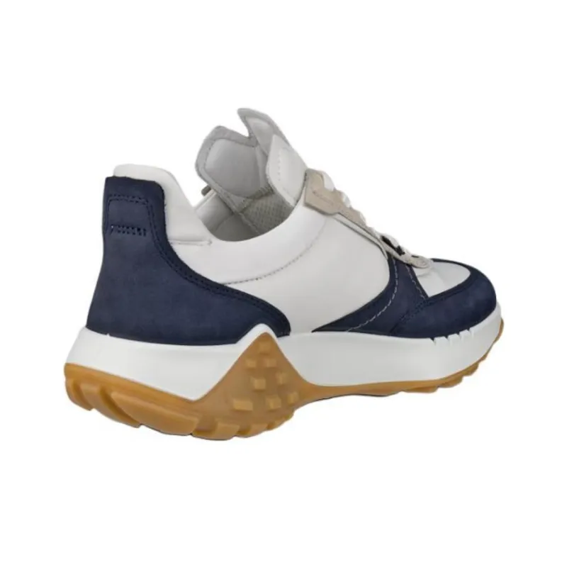 Ecco RETRO SNEAKER Low Top Casual Shoes Men's White Blue-2