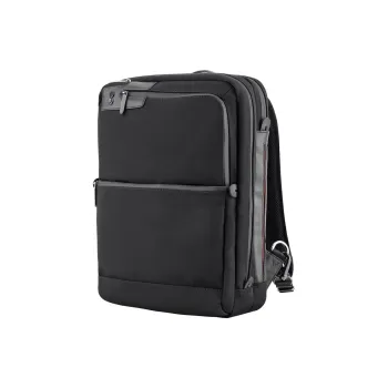 ECHOLAC Fabric Backpack Medium Size Men's Black