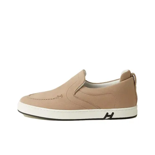HERMES Kiddy Casual Single Shoes Women's Beige