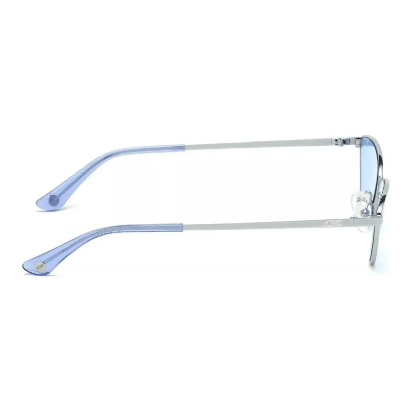 Victoria's Secret Metal Irregular Shape Sunglasses Women's Silver-2