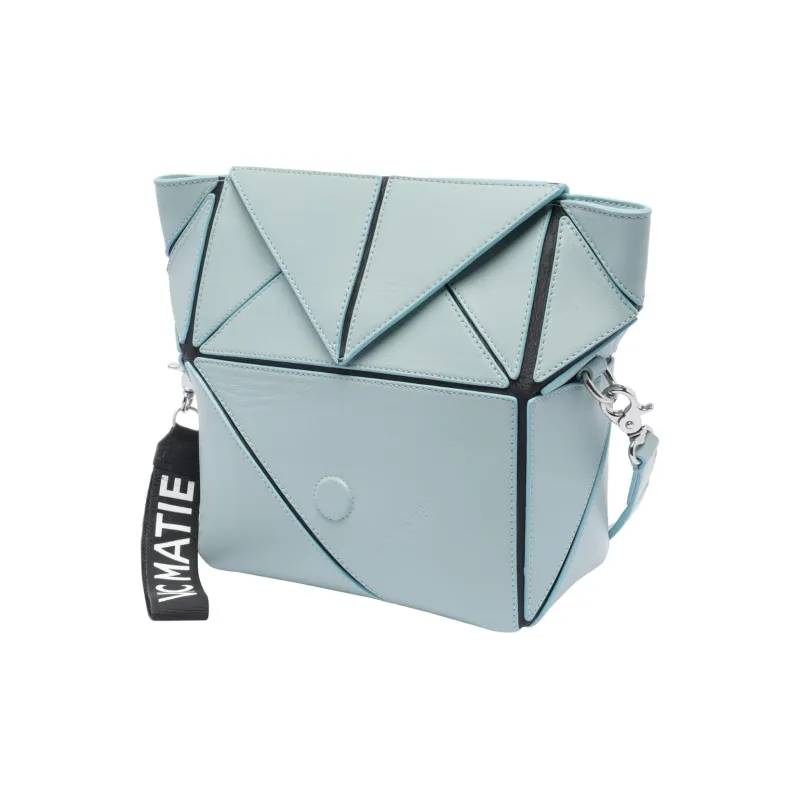 Vic Matie Calfskin Shoulder Bag, Crossbody Bag, Handbag Women's Blue-2
