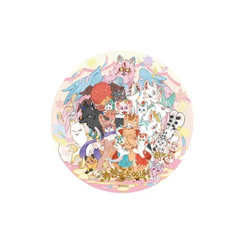 YOUSHOUYAN Comic Thousand Words Instant Noodles Badge Commemoration Character Illustration 10CM Tinplate Badges