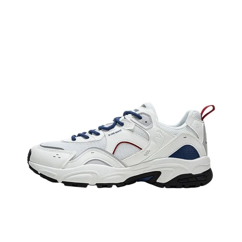 Le Coq Sportif Anti Slip Wear Resistant Low Top Casual Shoes Men's White Blue Red-0