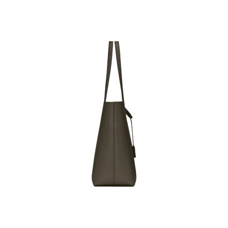 SAINT LAURENT Split Cow Leather Tote Bag, Shopping Bag, Shoulder Bag Tubas Women's Light Musk-3