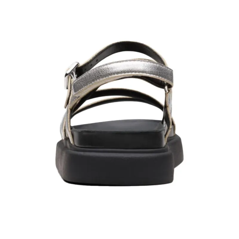 Clarks Aristra Collection Strap Sandals 3cm Women's Silver-2
