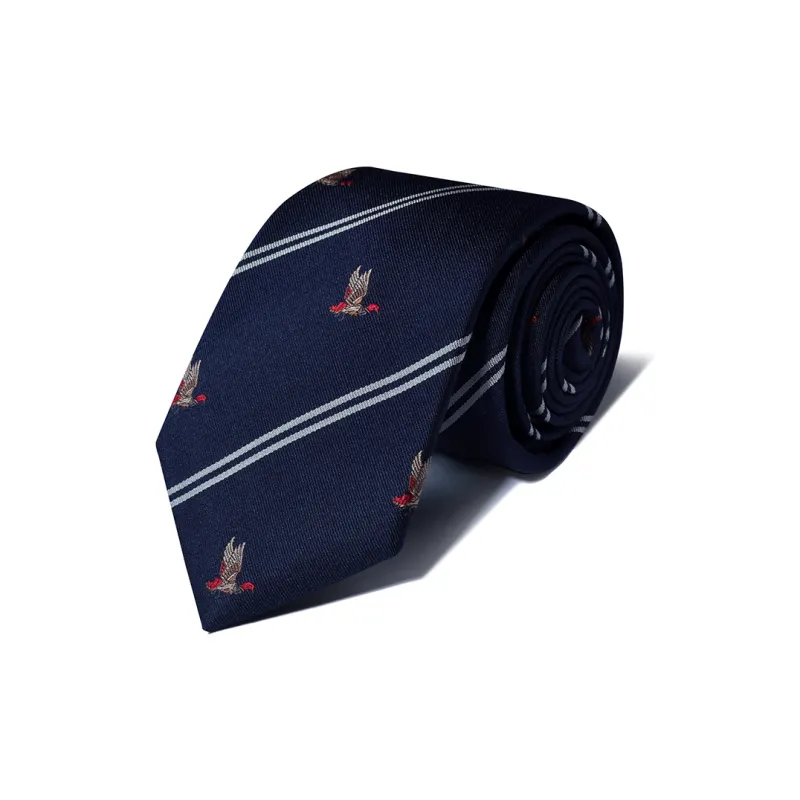 GIEVES CHARLES Mulberry Silk Embroidery Ties Men's-0