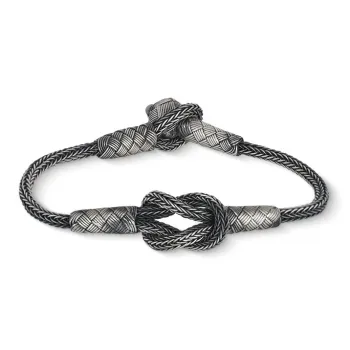 LUCKYMOJO S 990 Silver Pure Silver Bracelets Unisex