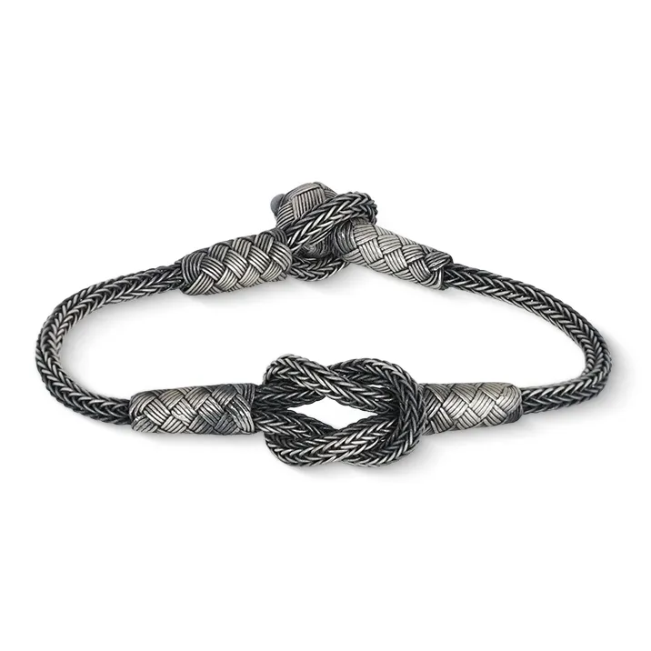 LUCKYMOJO S 990 Silver Pure Silver Bracelets Unisex-0