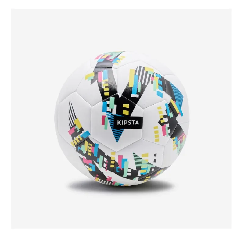DECATHLON Size 5 Soccer TPU Machine Stitched Soccer Ball Unisex Snow-1