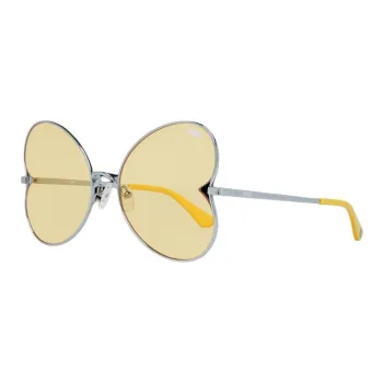 Victoria's Secret Metal Irregular Shape Sunglasses Women's Silver
