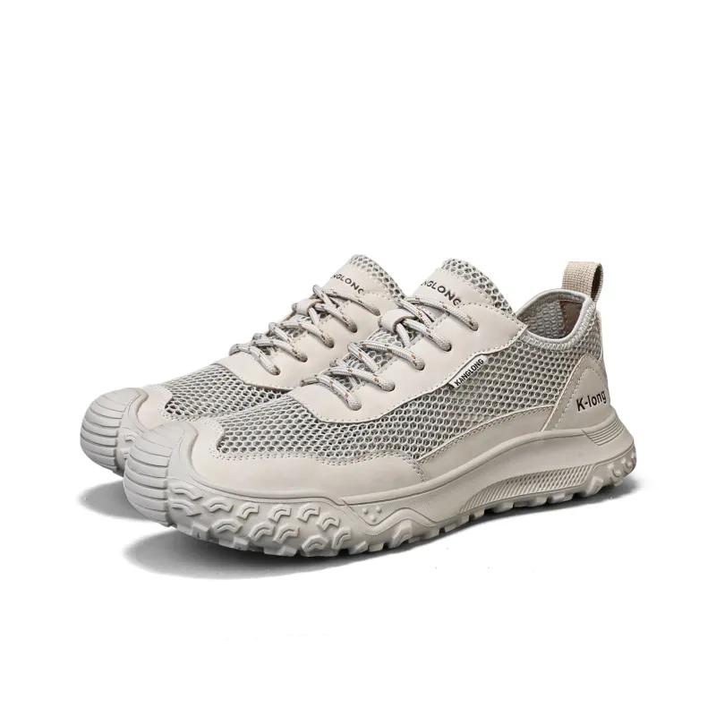 KANGLONG Cushioning Moisture Wicking Abrasion Resistant Lightweight Slip Resistant Low Top Casual Shoes Men's-5