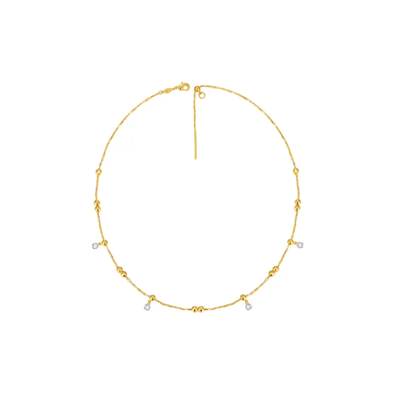 ZEGL Copper Plated 18K Gold Necklaces Women's-0