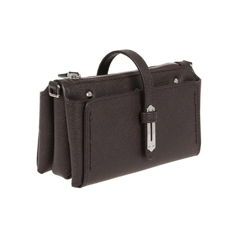 Fontana Milano 1915 Leather Crossbody Bag Shoulder Bag Mini Women's Brown-1