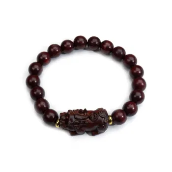 ZHOUDIWANG Bloodwood Wooden Bracelets Unisex