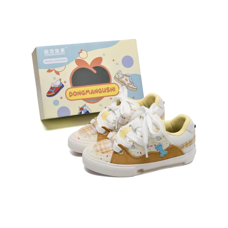 Anime Story Slip Resistant, Abrasion Resistant, Lightweight, Breathable Low Top Skateboard Shoes Unisex-11