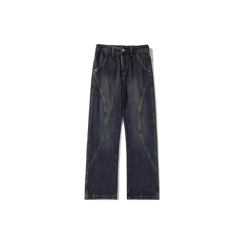 DUATOGE Jeans Men's Vintage Blue-4