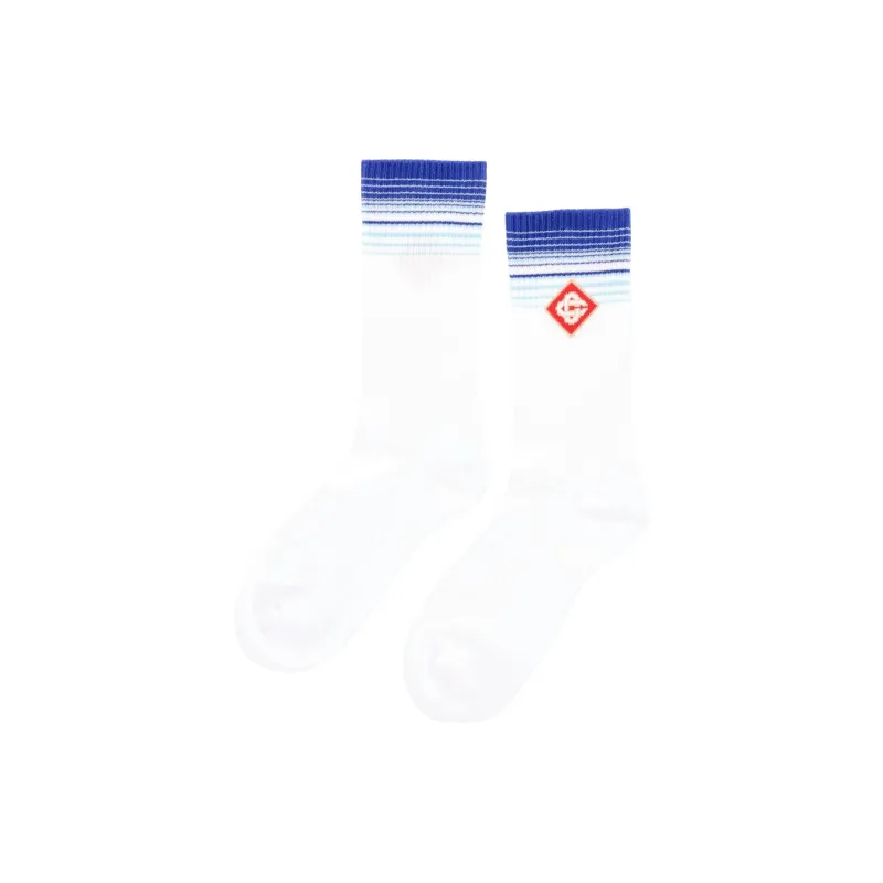 CASABLANCA Mid Calf Socks Men's 1 Pack White-0
