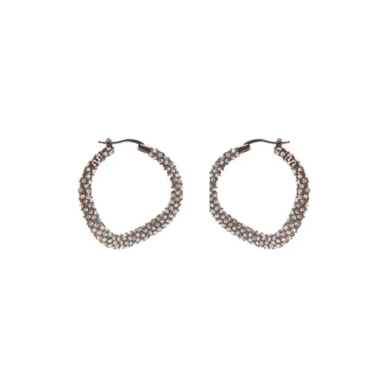 Valentino Logo Plaque Embellished Earrings-0