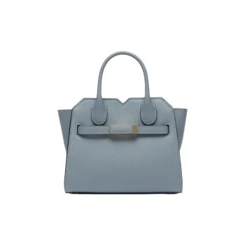 Valextra Cow Leather Shoulder Bag, Crossbody Bag, Handbag Micro Women's Niagara Blue